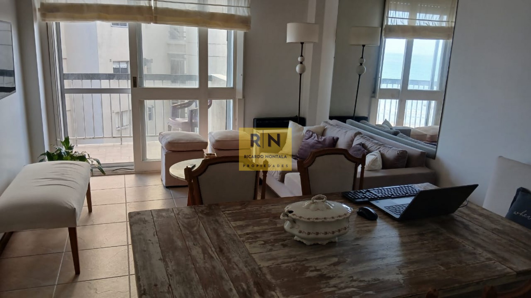 VARESE.TRES AMBIENTES. VISTA AL MAR. COCHERA.